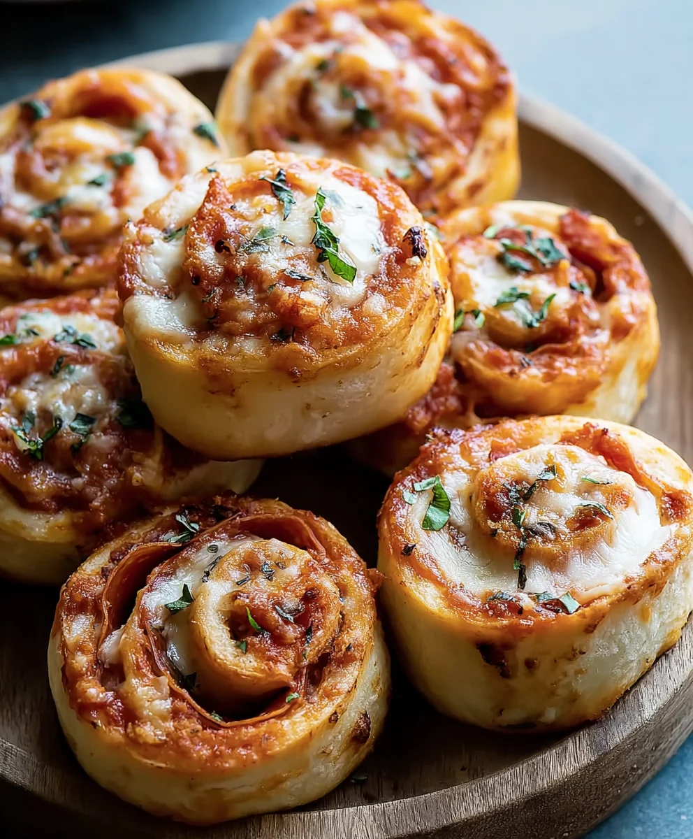 Homemade Beef Pepperoni Pizza Rolls