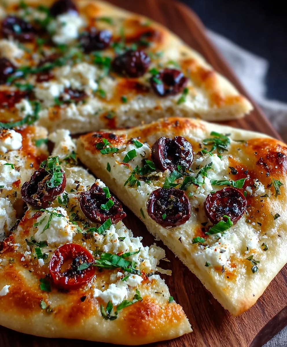 Easy Mediterranean Style Flatbread- Quick & Delicious Recipe