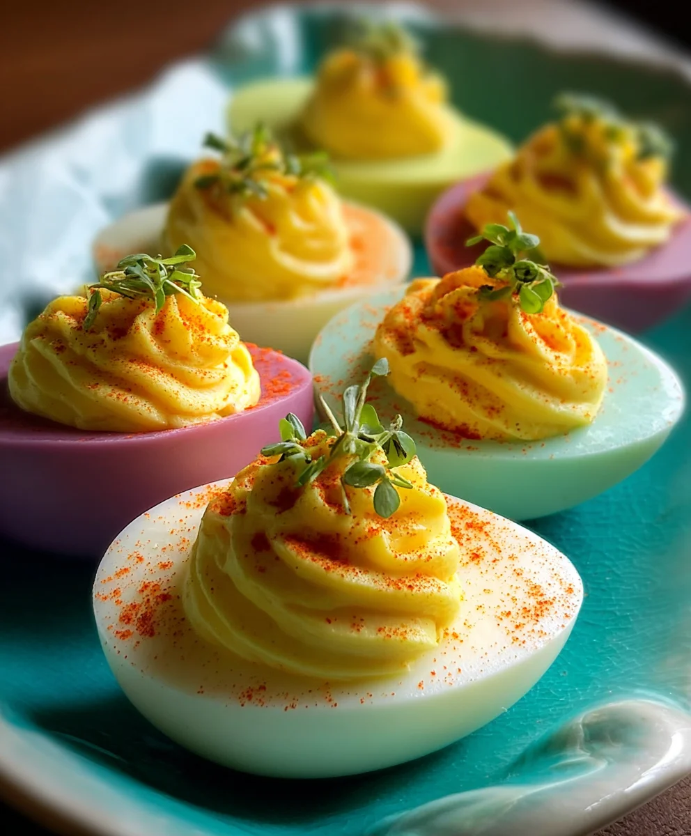 Colorful Deviled Eggs-Party Fun Recipe
