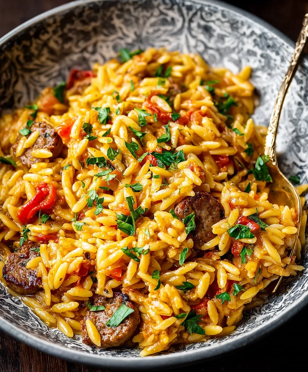 Spicy Cajun Orzo Pasta- Quick & Flavorful Beef Dish