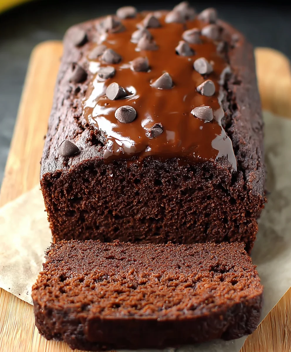 Healthy Chocolate Banana Bread-Guilt Free Treat