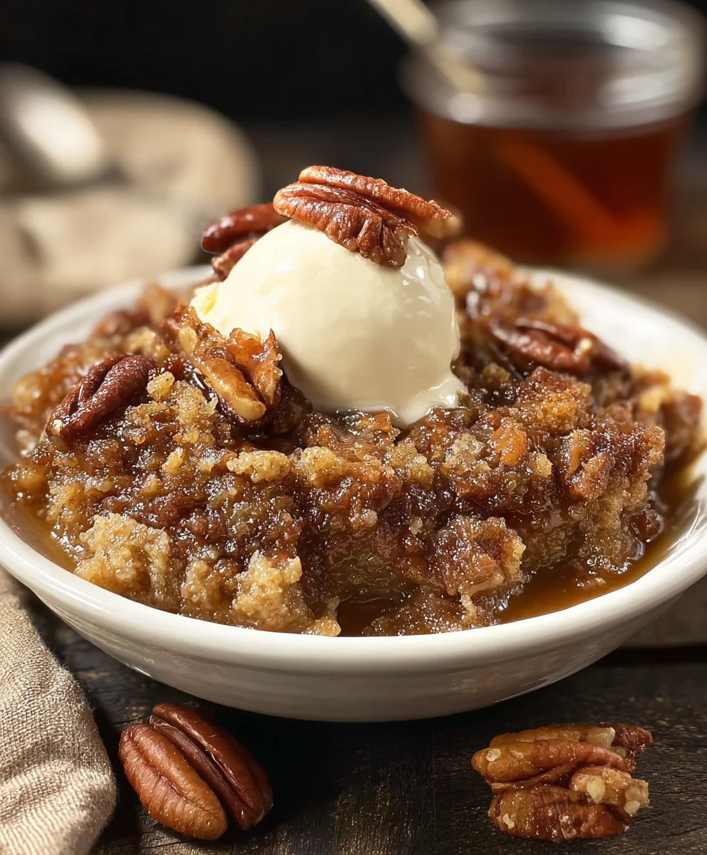 Easy Pecan Pie Cobbler - Best Dessert Recipe
