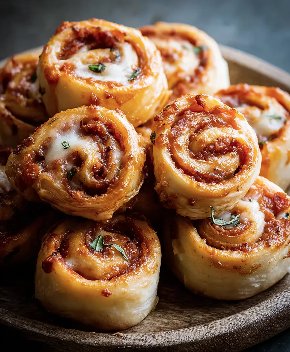 Homemade Beef Beef Pepperoni Pizza Rolls - Easy Snack