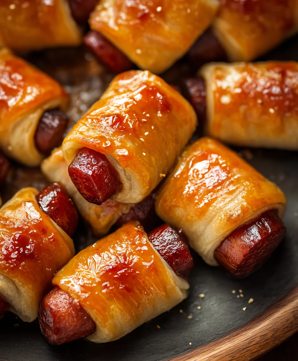 Glazed Pigs in Blankets - Easy Beef Appetizer