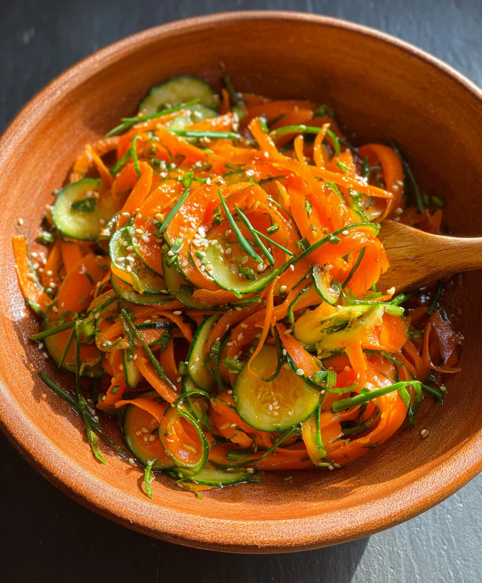 Refreshing Cucumber Carrot Salad - Quick & Easy Recipe