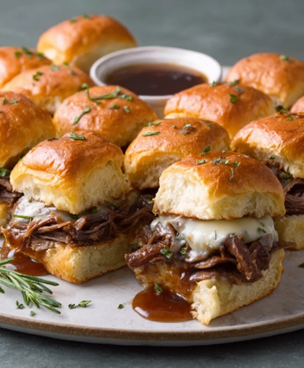 Easy Beef French Dip Sliders Recipe