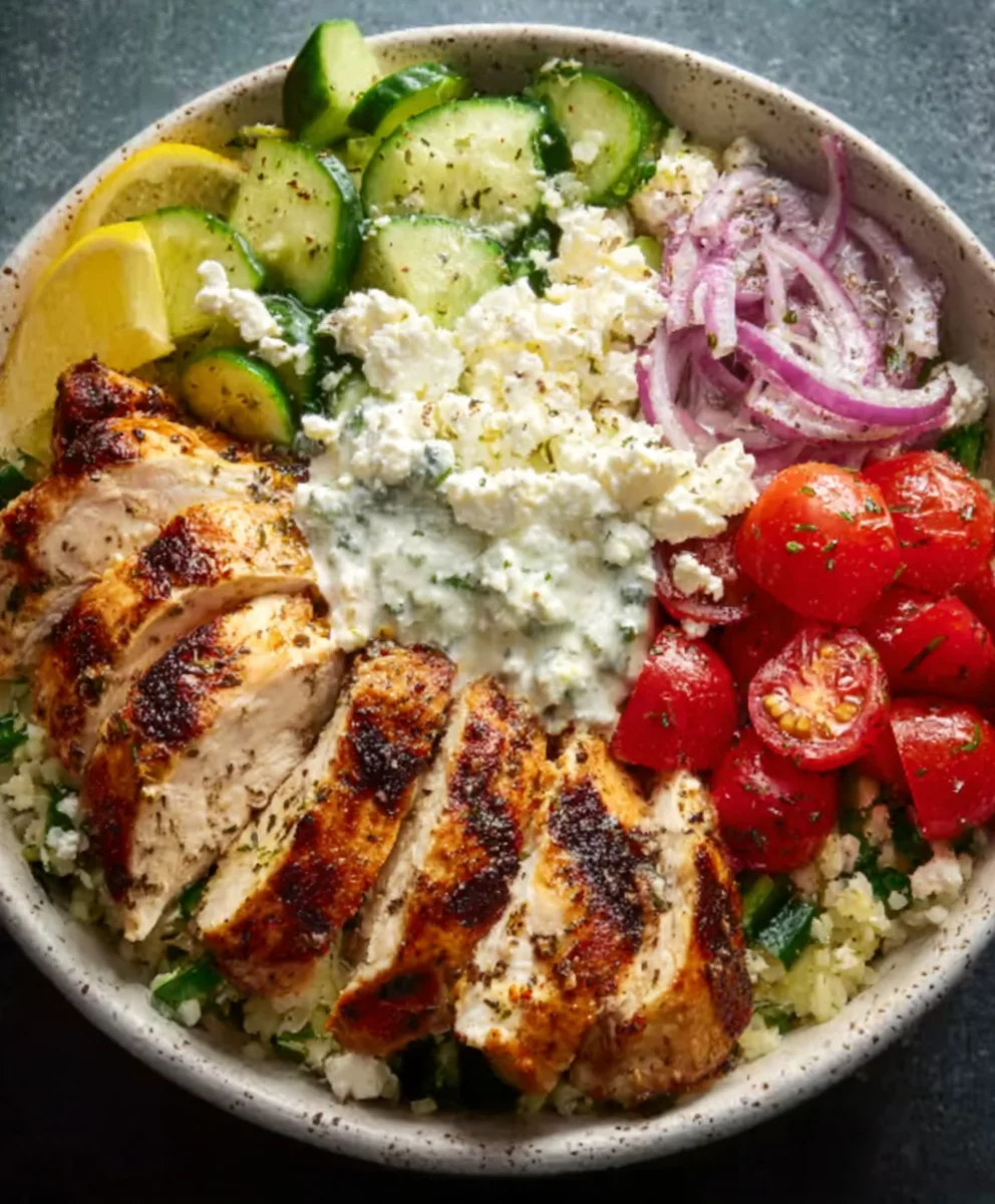 Greek Chicken Bowls- Easy & Delicious Weeknight Meal