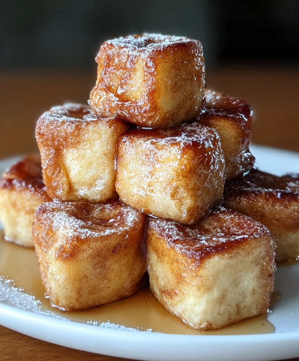 Cinnamon Roll French Toast Bites Easy Recipe