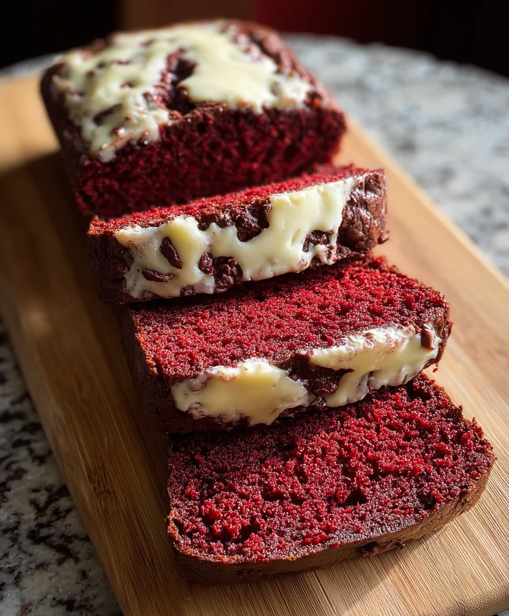 Decadent Red Velvet Banana Bread-Easy Moist Recipe