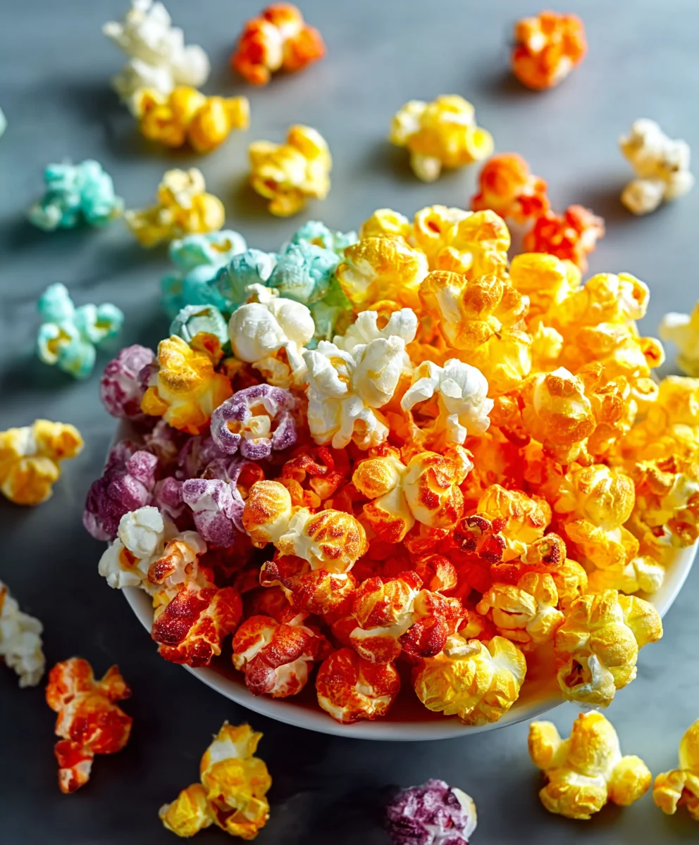 Colorful Candied Popcorn Recipe - Sweet Treat Fun