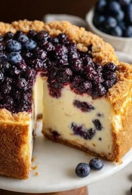 Blueberry Crum extract extractble Cheesecake