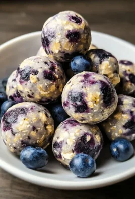 No-Bake Lemon Blueberry Protein Bites