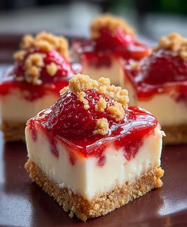 Strawberry Crunch Cheesecake Bites