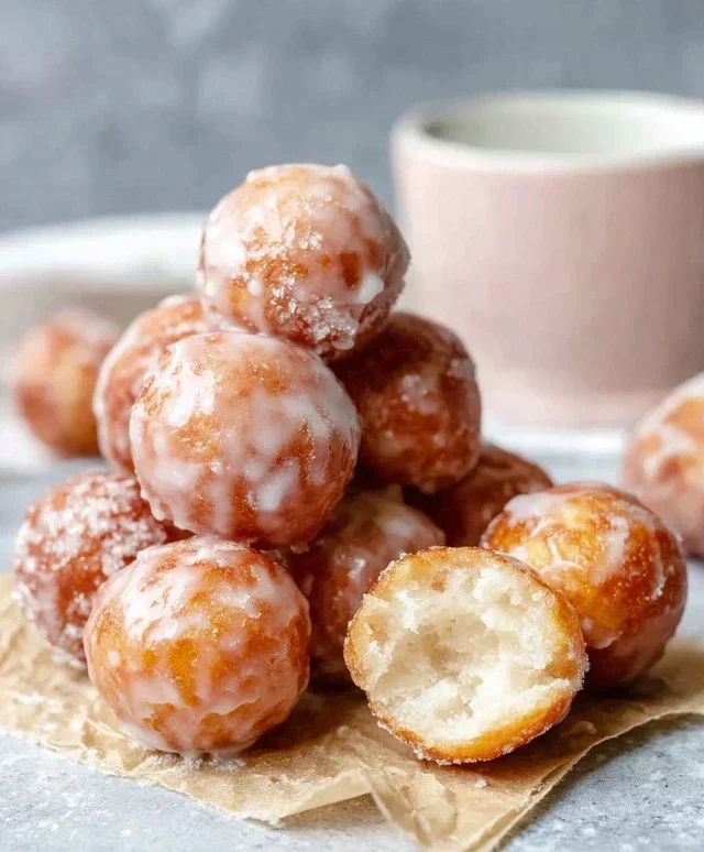 Easy Keto Glazed Donut Balls