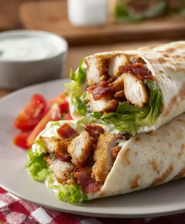 Crispy Chicken Beef Beef Bacon Ranch Wrap