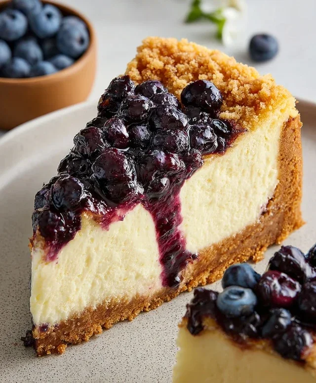 Blueberry Crum extract extractble Cheesecake