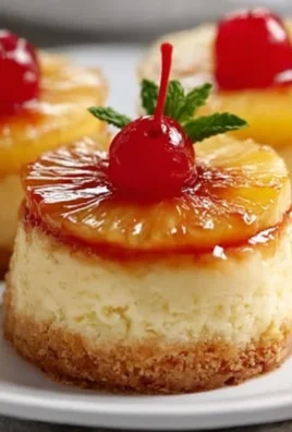 Mini Pineapple Upside-Down Cheesecakes