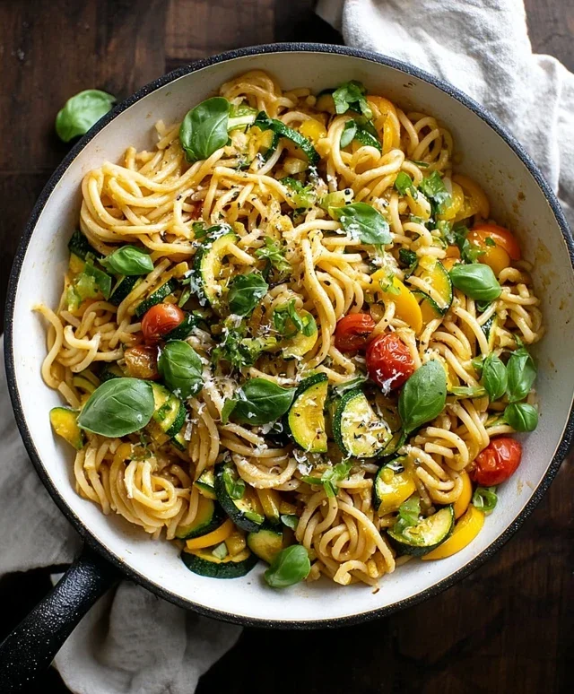 Summer Squash Pasta Skillet