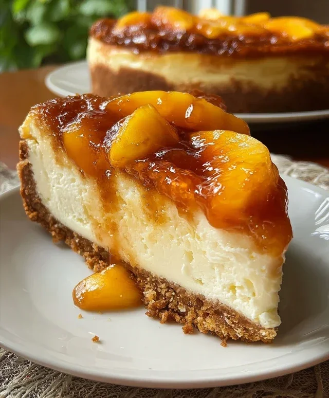 Peach Cobbler Cheesecake