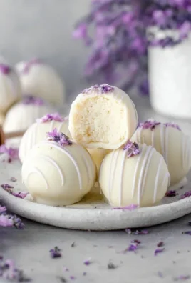 Honey Lavender White Chocolate Truffles