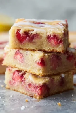 Strawberry Lemon Blondies