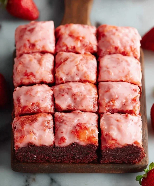 Strawberry Brownies
