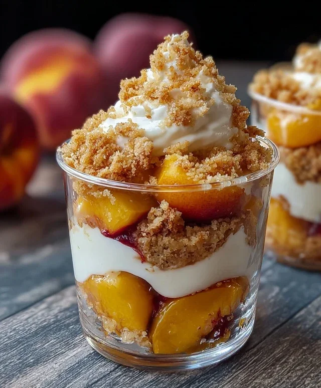 Classic Peach Cobbler Parfait