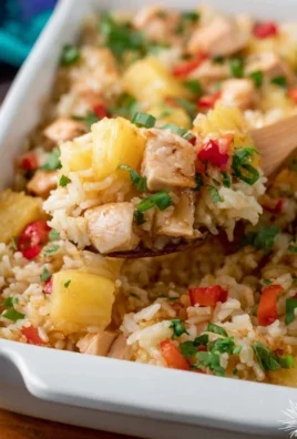 Aloha Pineapple Chicken Rice Casserole