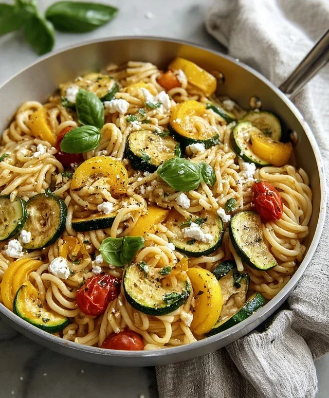 Summer Squash Pasta Skillet