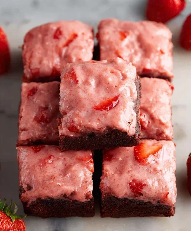 Strawberry Brownies
