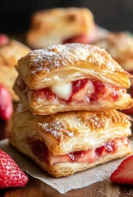 Strawberry Flaky Puffs