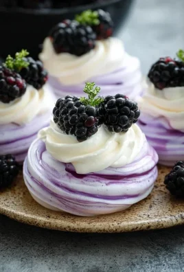Blackberry Pavlovas