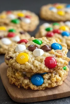 M&M Rice Krispies Cookies