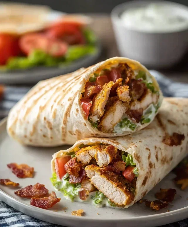 Crispy Chicken Beef Beef Bacon Ranch Wrap