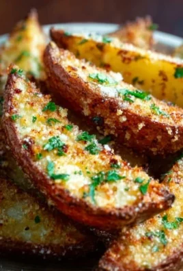 Baked Garlic Parmesan Potato Wedges
