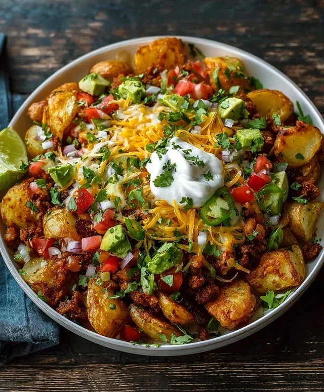 Loaded Potato Taco Bowl