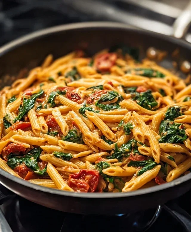 One-Pot Spinach Tomato Pasta