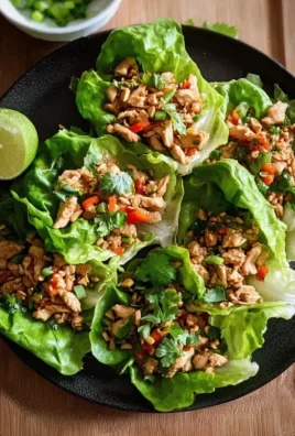 Thai Chicken Lettuce Wraps
