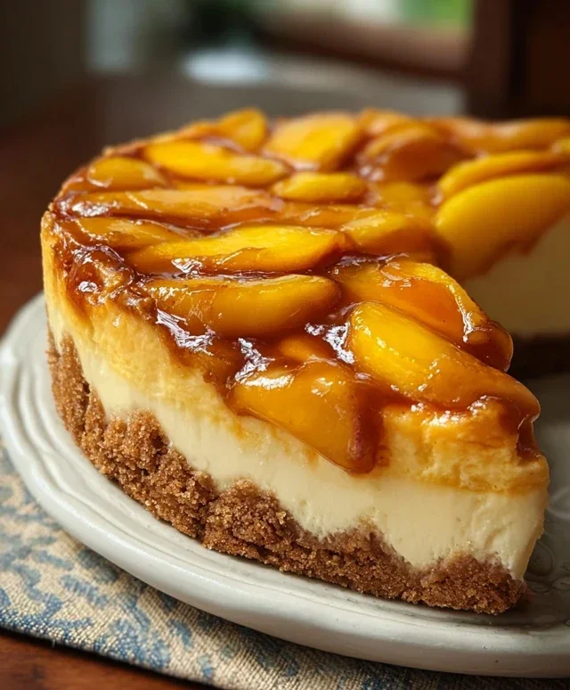 Peach Cobbler Cheesecake