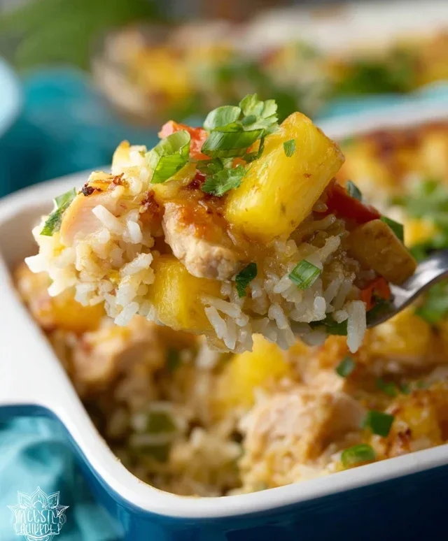 Aloha Pineapple Chicken Rice Casserole