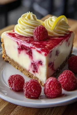 Raspberry Lemon White Chocolate Cheesecake