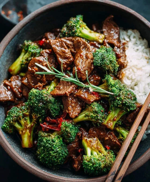 Chinese Beef and Broccoli (牛肉炒西兰花)