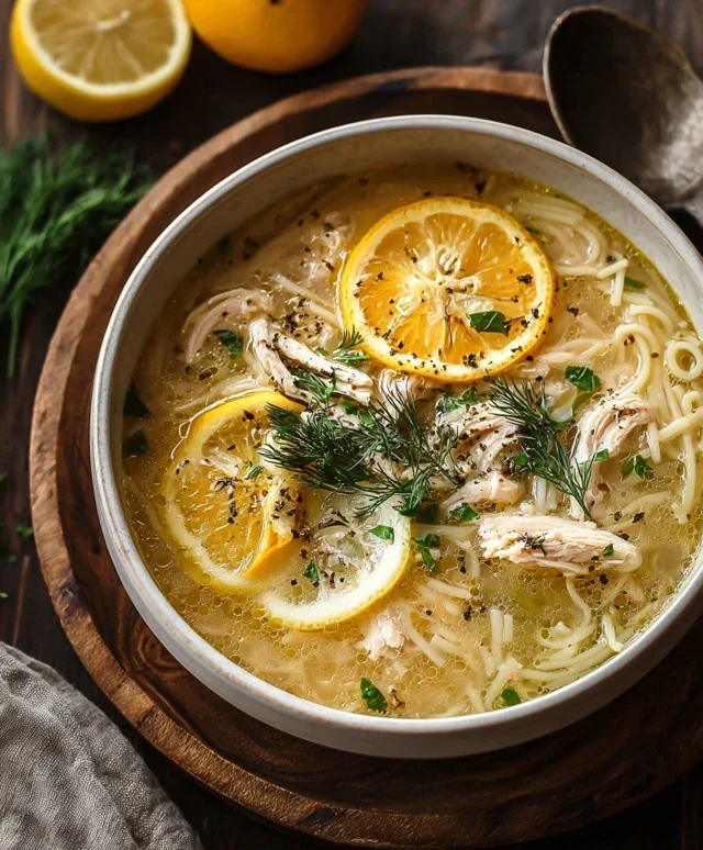 Greek Lemon Chicken Soup (Avgolemono)
