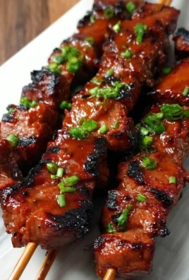 BBQ Beef Skewers with Filipino BBQ Marinade