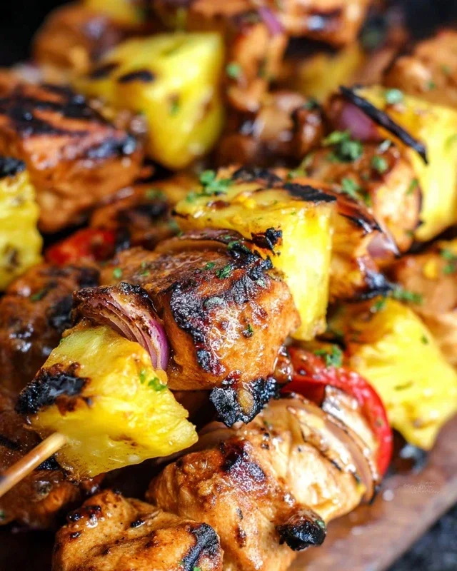Pineapple Chicken Kebabs