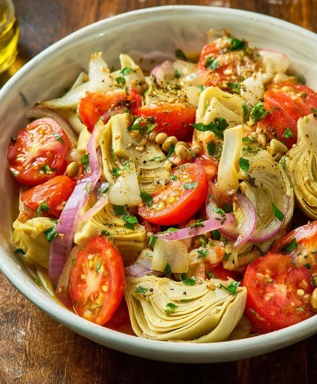 Tuscan Artichoke Tomato Salad