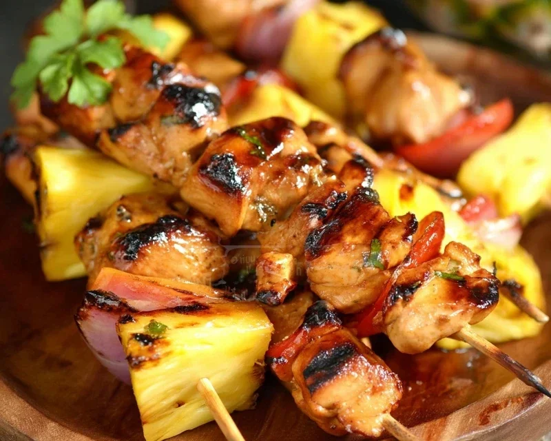 Pineapple Chicken Kebabs Recipe
