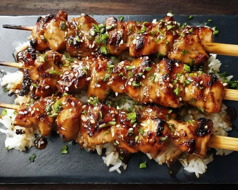 Teriyaki Chicken Skewers