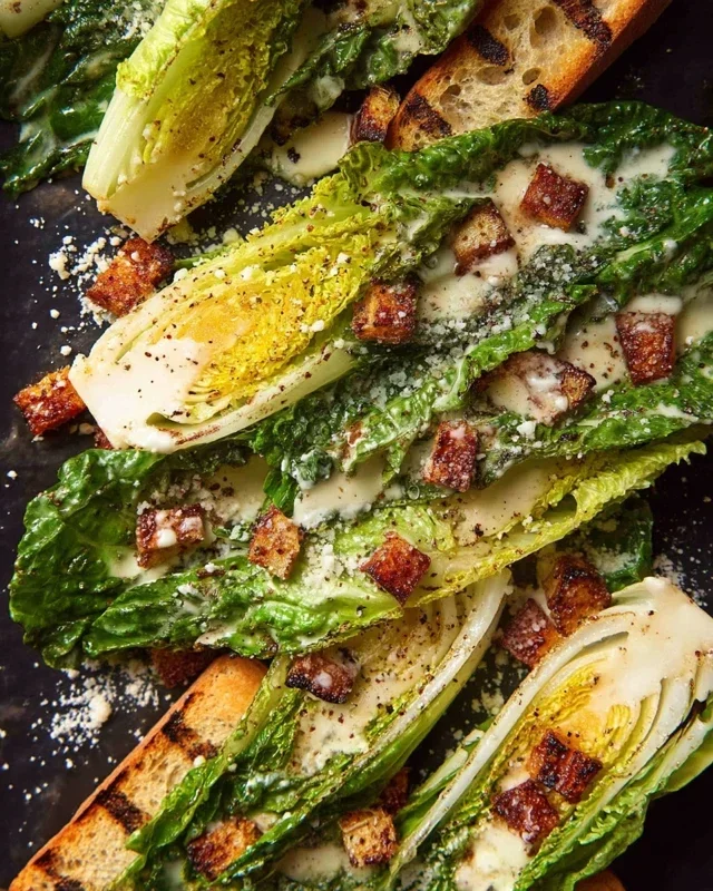 Grilled Romaine Caesar Salad Recipe