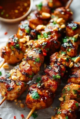 Easy Grilled Asian Chicken Skewers with Honey Garlic Sauce
